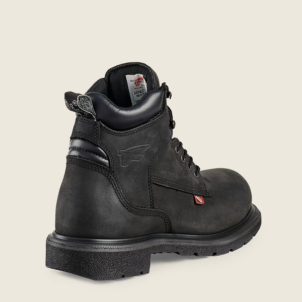 レッド ウィング(Red Wing) DynaForce® - 6インチ防水安全つま先 ブーツ メンズ ブラック JP75492